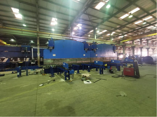 600T / 6500mm Electric Hydraulic CNC Tandem Press Brake With Bending Steel Plates