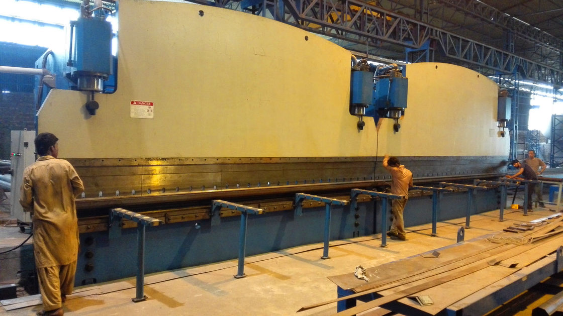 Double linkage cnc hydraulic plate bending machine for light pole