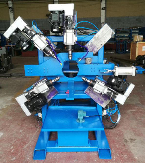 Parking lot Light Pole Machine , Double Hole Drilling machine for 40