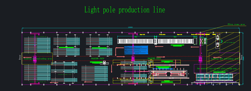 Latest company Solutions about Light pole production line capacity: 100 pcs/8 hours