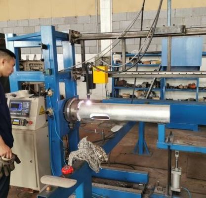Good price 120mm 260mm Light Pole Welding Machine Conical Concrete Pole Making online
