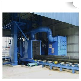 H beam shot blasting machine / wheel blasting machine for cleaning structural steel