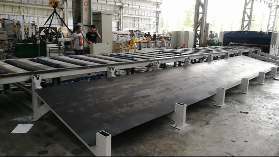 Light Pole cut to length line machine for 2 - 6mm thickness Lamp Post ...