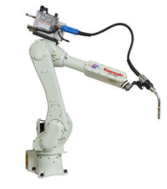 White Automated Robotic Welding Machine Robotic Laser Welding