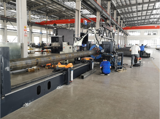 Robot Base Plate Welding Machine / CNC Door Frame Cutting Machine