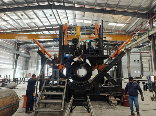 HM1600/16000 High Mast /mono pole/ communication Pole Shut Welding Machine Model