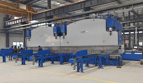 CNC Tandem Press Brake 1600 Ton Working Force, Making High Mast And Mono Pole