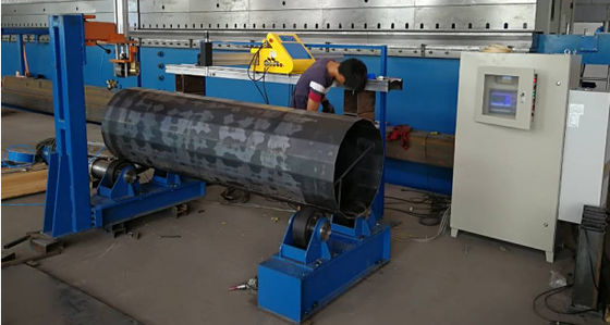 CNC Light Pole Door Cutting Machine 3 Axis, Diameter 680mm, Stroke 2000mm