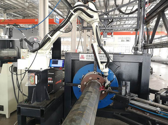 Robot Base Plate Welding Machine For Light Pole Model RW-120/300