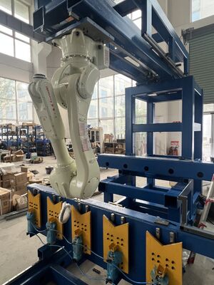 White Automated Robotic Welding Machine Robotic Laser Welding