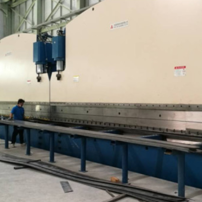 2-WE67K-400/7000 CNC Tandem Press Brake 400T 7m for Light Pole Mast