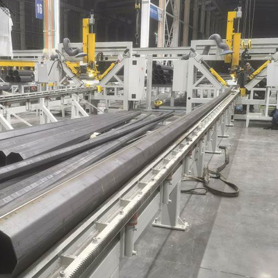 CNC Pole Shut Welding Machine | 12m Pulse MIG Street Light Pole Welding Machine