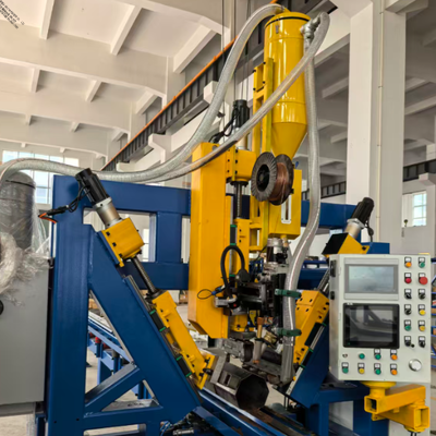 CNC Pole Shut-Welding Machine with Submerged Arc Longitudinal Straight Seam Welding for 12000mm Ultra Long Light Pole and 1 Person Simple Operation