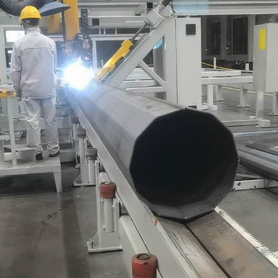 Large Diameter 600mm Pulse MIG Light Pole Welding Machine with 12m Welding Stroke for Street Light Poles