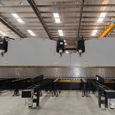 Heavy Duty 2×650Ton 7M CNC Tandem Press Brake for Long Tapered & Octagonal Light Pole Production
