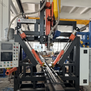 Light Pole Shut-Welding Machine for circle and polygon pole / tube 14000mm length