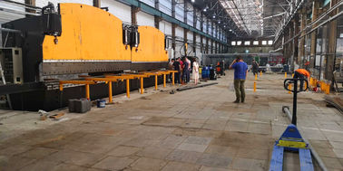 Double linkage CNC hydraulic plate bending machine for light pole production line