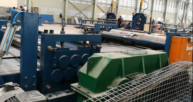 Automatic Taper Cutting Machine , 12000mm Street light pole production line