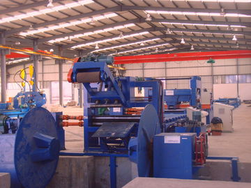 37kw scrape edge slitting and Taper Cutting Machine , cut to length line for light pole