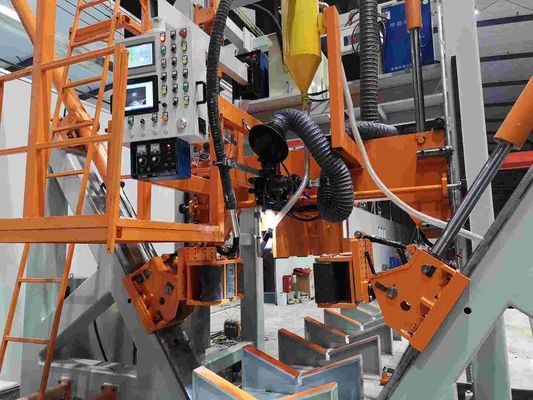 CNC 5G Pole Shut Welding Machine HM800/14000 14m Length Polygonal Design