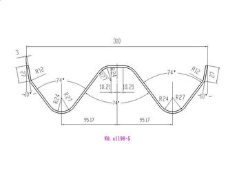Bending mould / Press Brake Tooling of Highway guardrail manufacturing tools