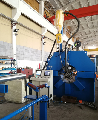 Light Pole Shut-Welding Machine for circle and polygon pole / tube 14000mm length