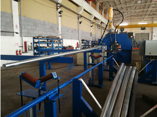 Light Pole Shut-Welding Machine for circle and polygon pole / tube 14000mm length