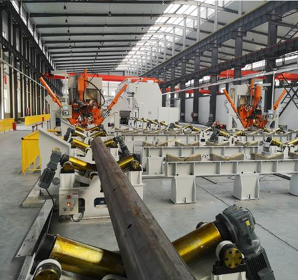 Model HM800-14000 Light Pole Shut-Welding Machine For High Mast Monopole